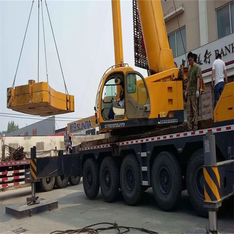 龙游县当地吊车出租|机器吊装|75吨|工厂搬迁服务